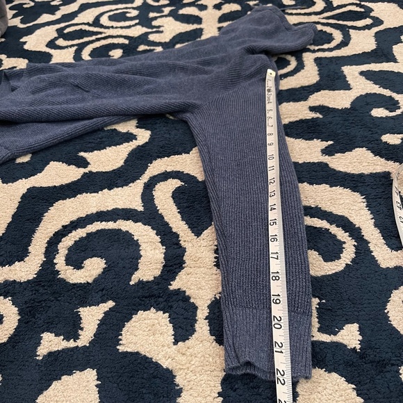 Lauren Ralph Lauren Cowl Neck Tight Knit Long Sleeve Sweater, Size Large, Blue - Picture 10 of 10